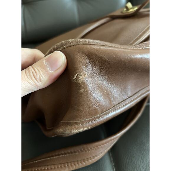 COACH Metropolitan Messenger Bag Brown Leather Authentic Turnlock VTG 5180 - Picture 5 of 10